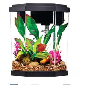 Top Fin Hexagon Aquarium - 2 Gallon
Black Hexagonal Aquarium